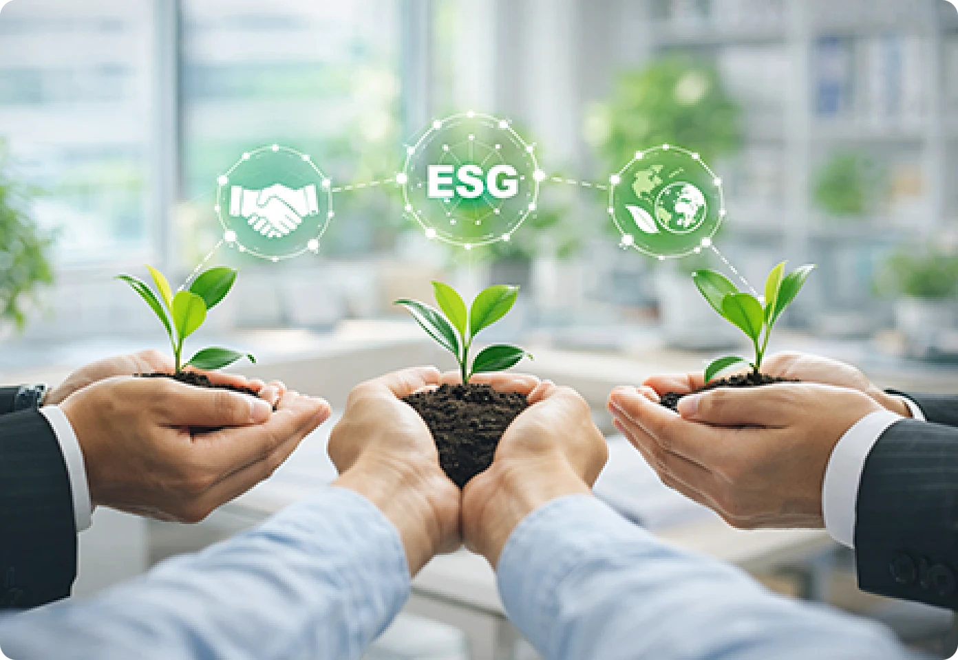 Walk hand in hand with partners