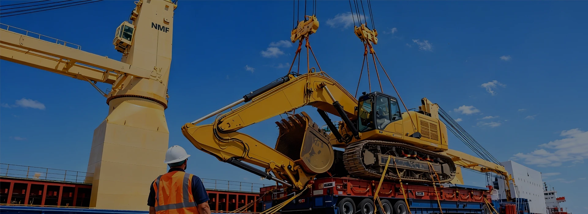 Infrastructure project logistics - Heavy-lift transport for large-scale bridge, tunnel, and port construction by BSI Global Logistics.