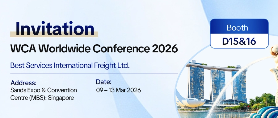 BSI Global Logistics at WCA Worldwide Conference 2026 Singapore Booth D15 D16