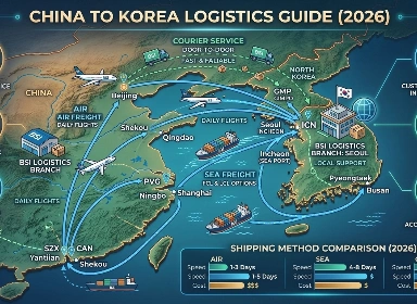 Shipping from China to Korea | BSI Global Logistics