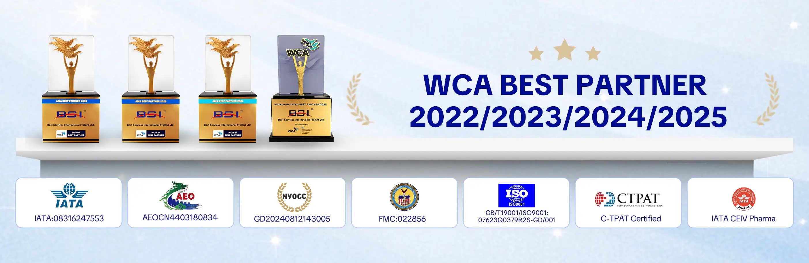 WCA BEST PARTNER - BSI Global Logistics