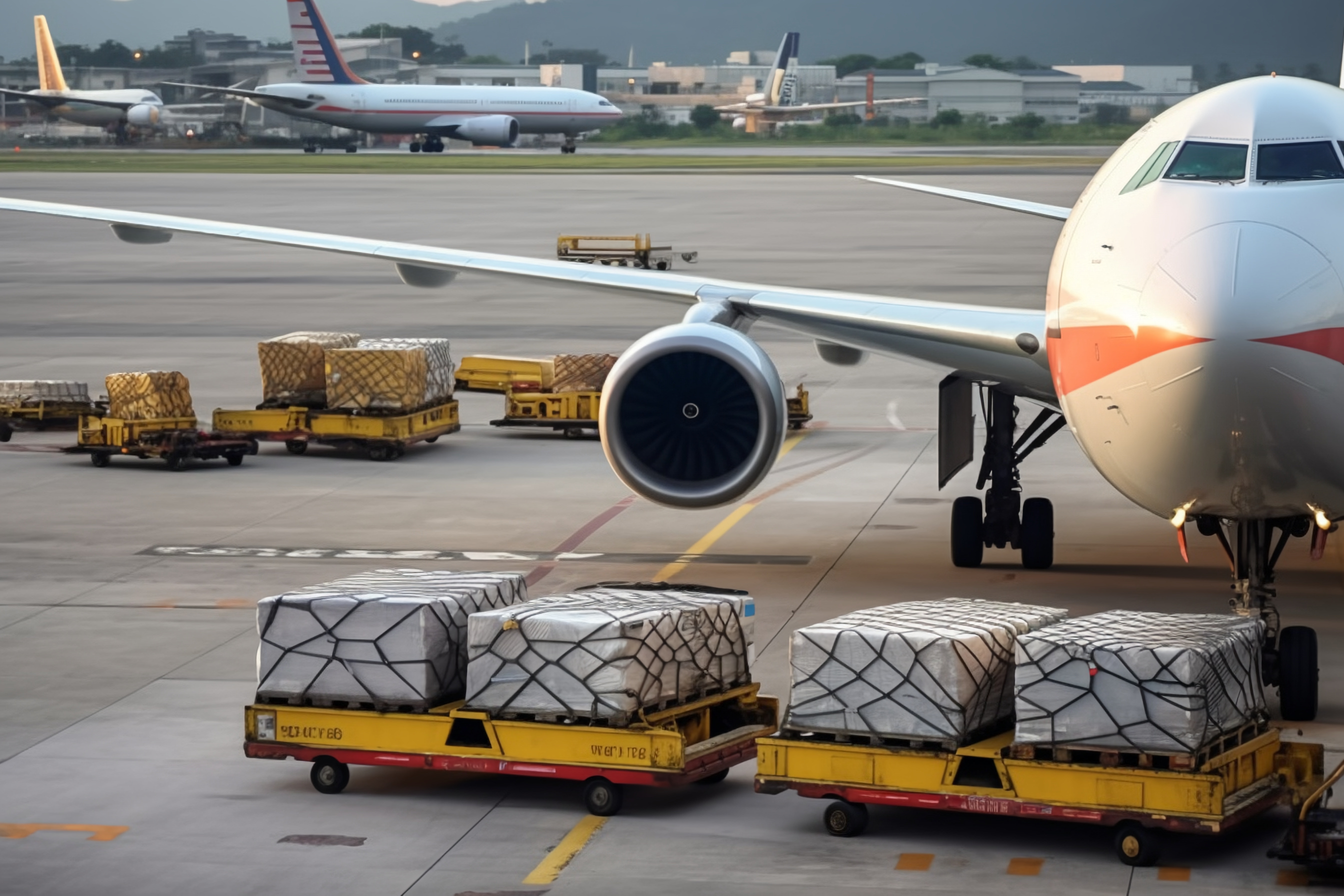 B747F cargo aircraft operated on China to USA air freight route for oversized and international cargo transport