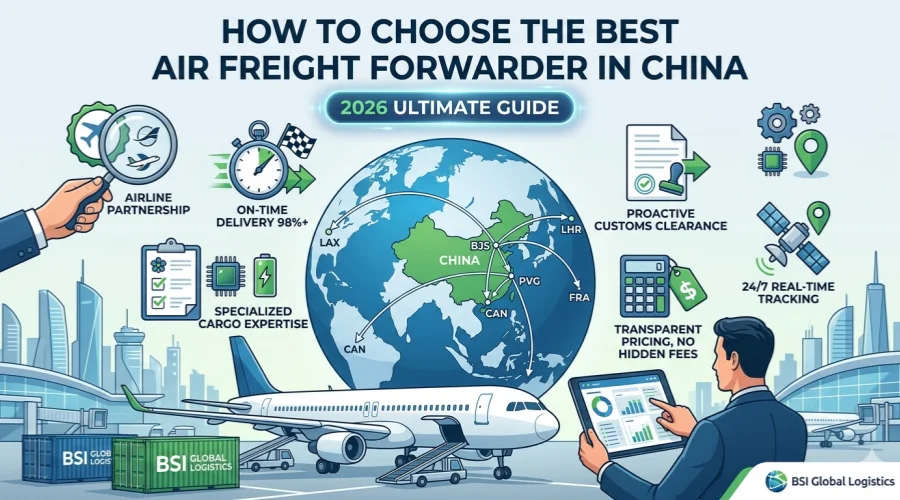 7 Key Factors to Choose the Best Air Freight Forwarder in China | BSI Global Logistics