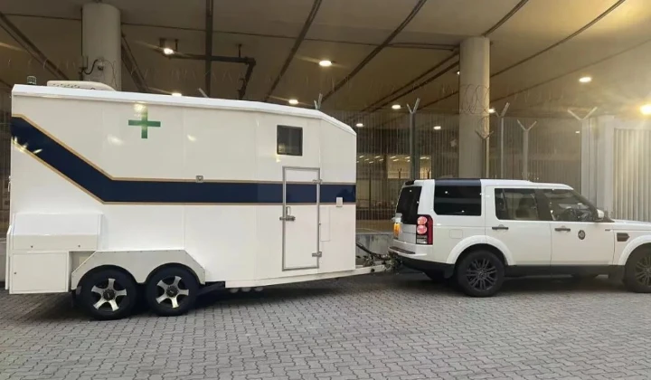 Horses transported via dedicated truck