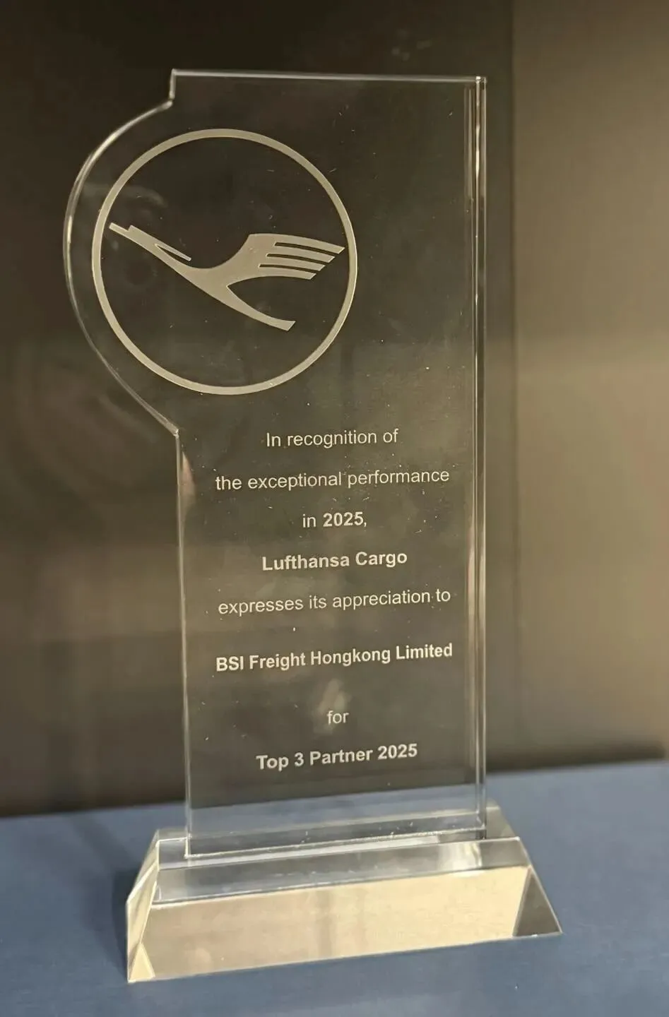 BSI FREIGHT HONGKONG LIMITED's Trophy