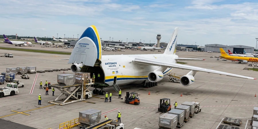 A cargo plane is preparing to fly from Shenzhen to Istanbul.